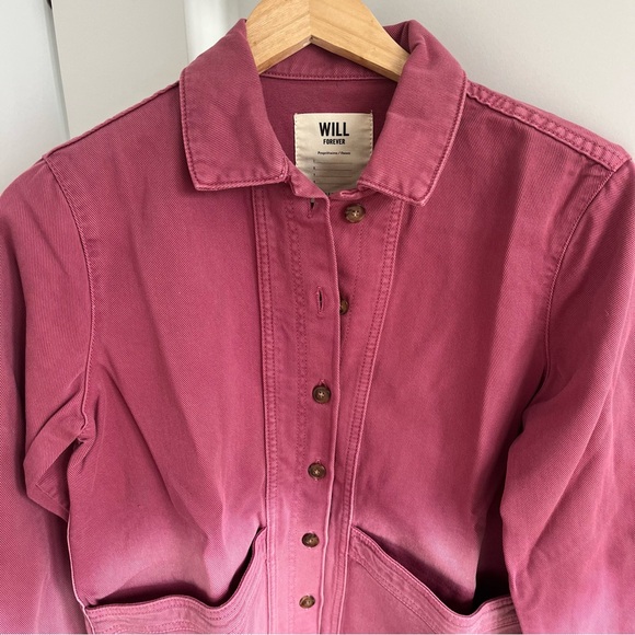 ✨Sezane Will Pink Ombré Jacket, S - Picture 4 of 6